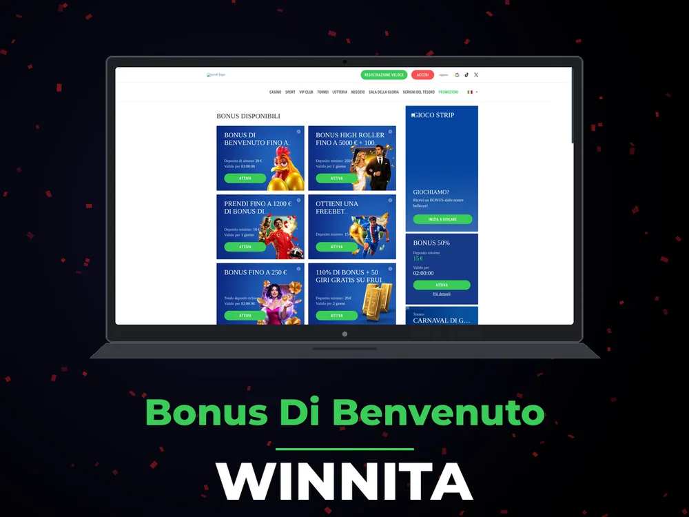 Winnita - Bonus Di Benvenuto