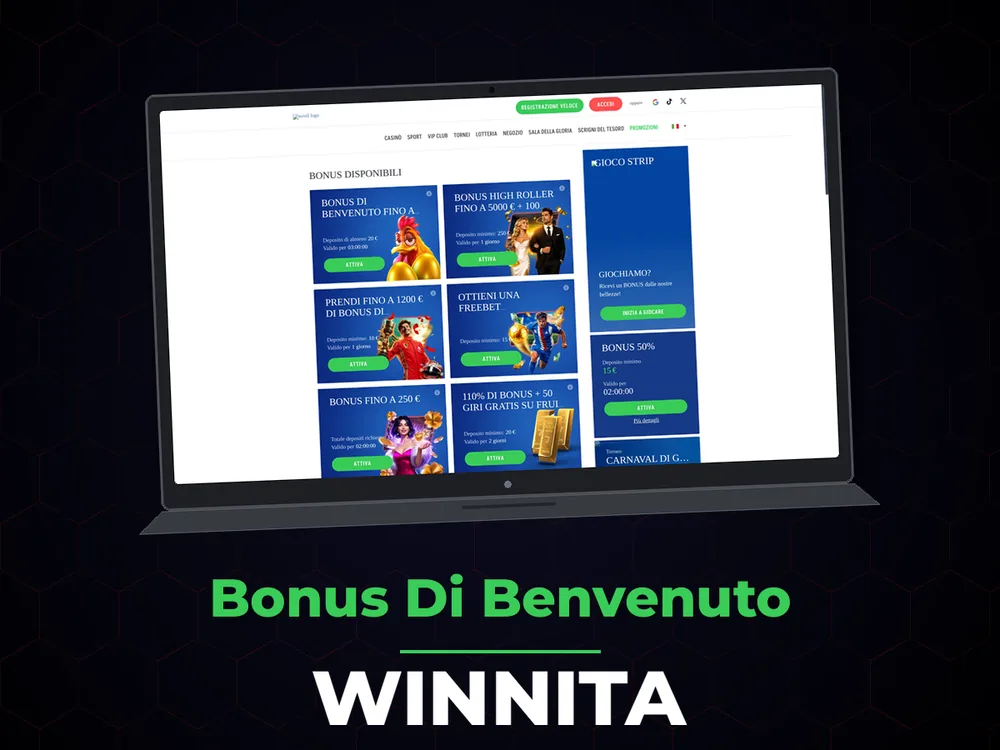 Winnita - Bonus Di Benvenuto