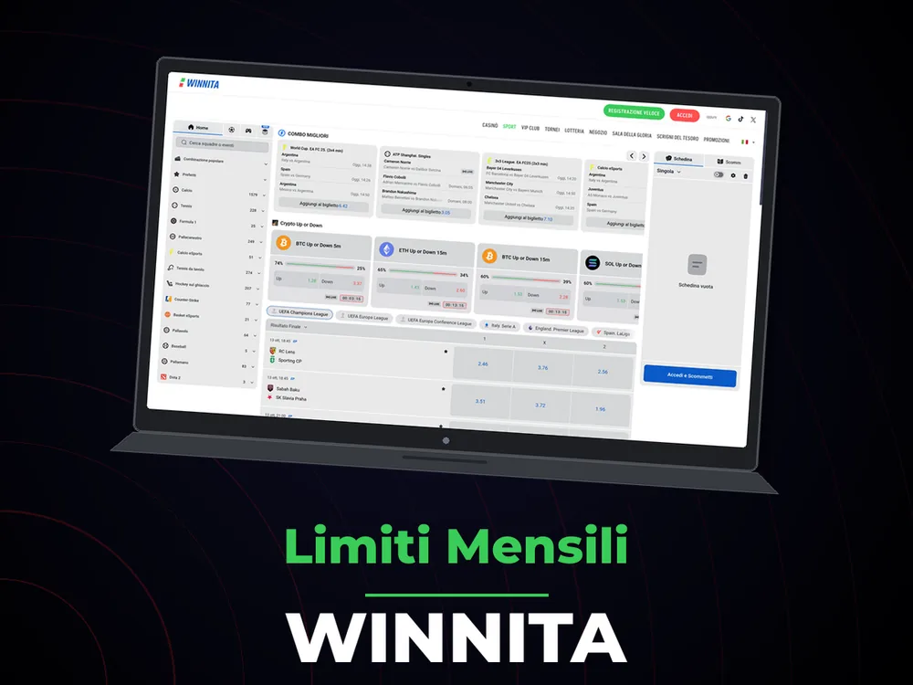 Winnita - Limiti Mensili